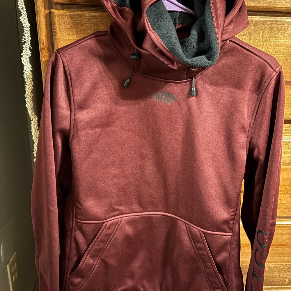 AFTCO Burgundy Sweatshirt with Logo